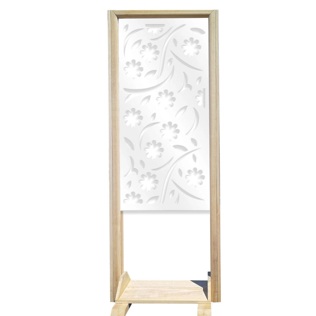 AUTUMN - Separè - Paravento modulabile - 70x190cm - in Legno e PVC Colore: bianco