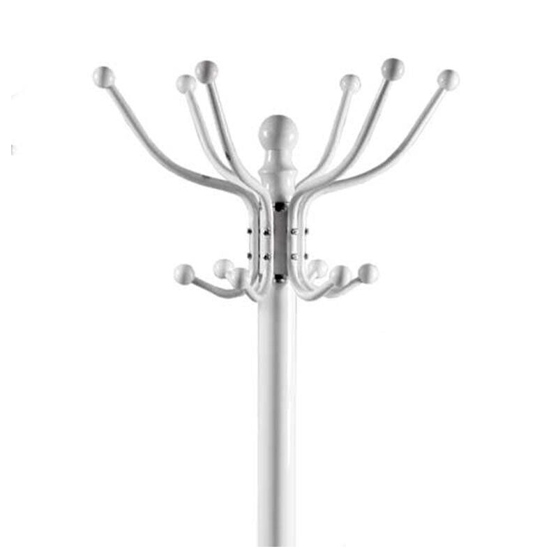 APPENDIABITI CON GANCI IN FERRO H176 CM BIANCO