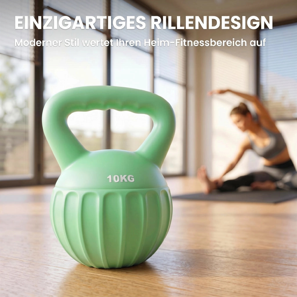 Kettlebell 6 kg ¨C Zephmum ¨C Verde 21x21x27 cm