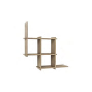 Mensola libreria fantastic da parete 6 ripiani rovere grigio 21x70 cm