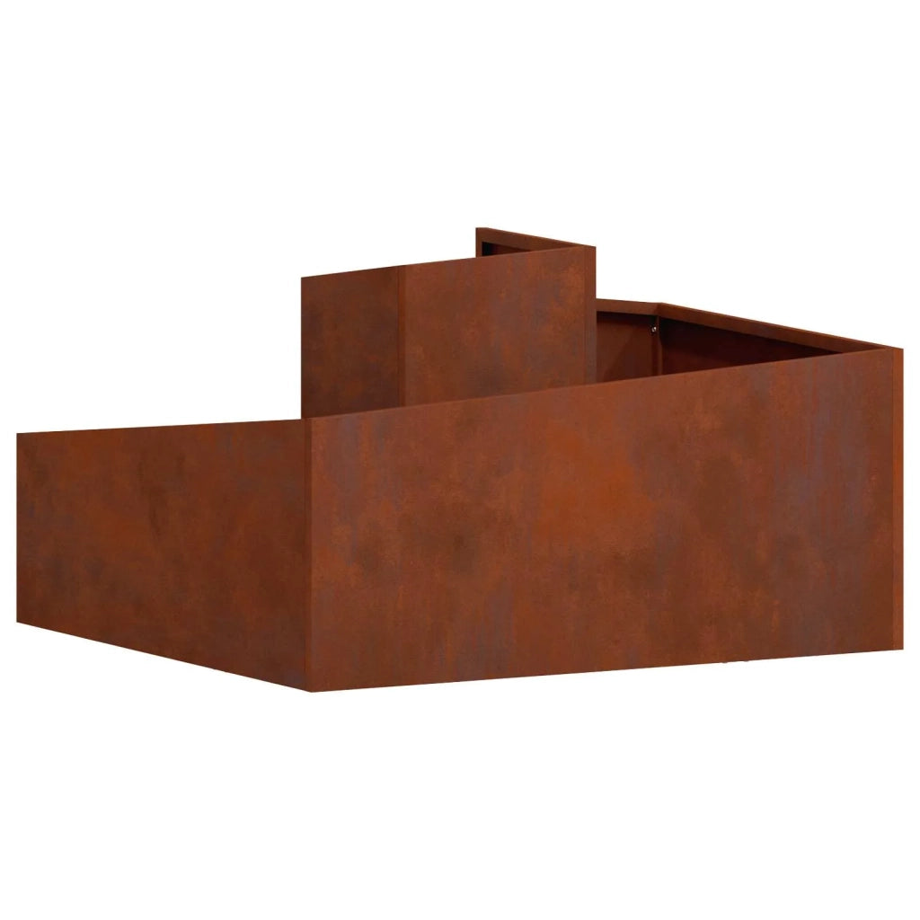 Vaso da giardino Marrone 80 x 80 x 50 cm 873584