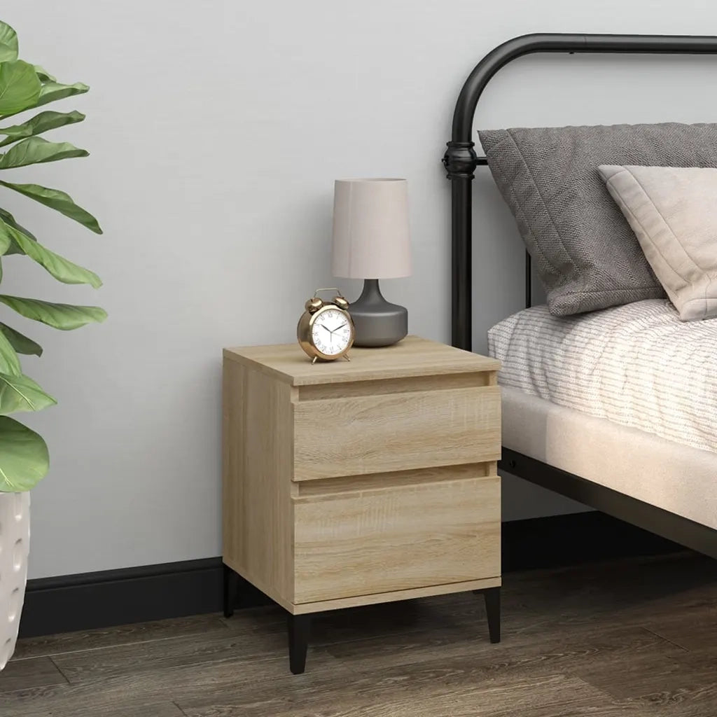 Comodini 2 pz Rovere Sonoma 40x35x50 cm 821849