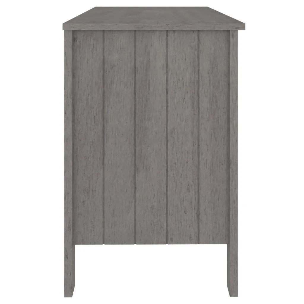 Scrivania Grigio Chiaro 113x50x75 cm in Legno Massello di Pino cod mxl 72706