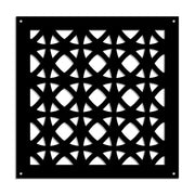 DARKSIDE - Pannello in PVC traforato - Parasole Colore: nero, Misura: 98x98 cm
