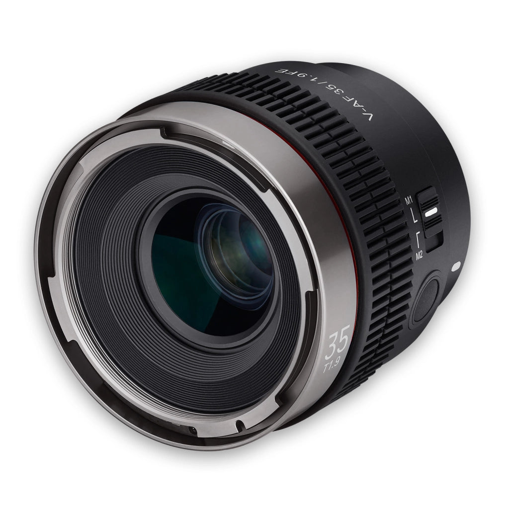 Obiettivo video V-AF 35 mm T1,9 FE compatibile con Sony E, per videocamera, con autofocus risoluzione 8K e Tally lamp, alta intensità luminosa per full-frame e APS-C