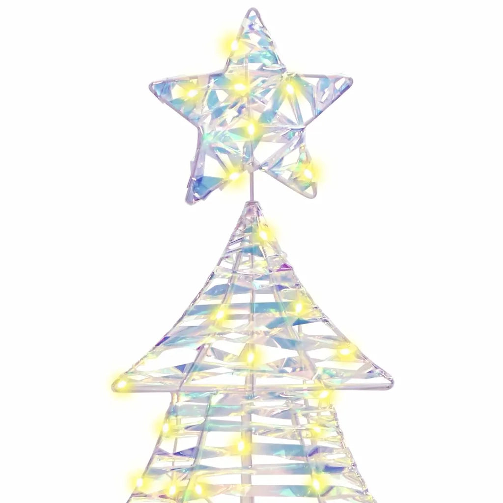 Albero di Natale con 160 LED Bianco caldo 150 cm PET