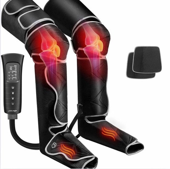 Apparecchio massaggiante a compressione di aria - miglioramento del flusso sanguigno - massaggi alla gamba e al piede - riduzione del dolore alle gambe e della fatica muscolare - edema - per donne - 6 modalità - 3 intensità