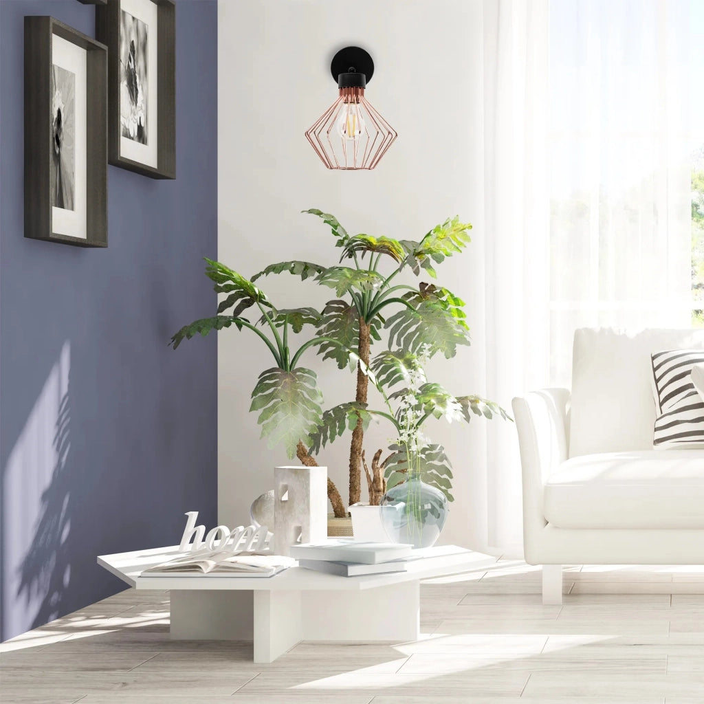 Lampada Da Parete Rose Black APP534-1W