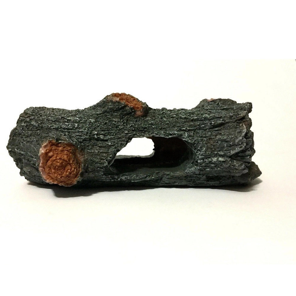 Trade Shop - Decorazione Per Acquario Tronco Di Albero Forato In Resina Pesci Acqua Ornamento -