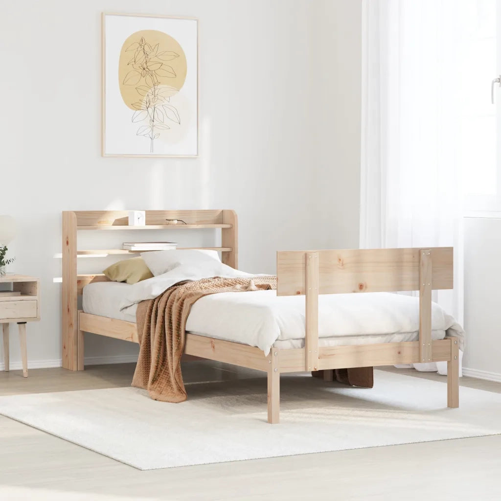 vidaXL Letto senza Materasso 90x200 cm in Legno Massello di Pino