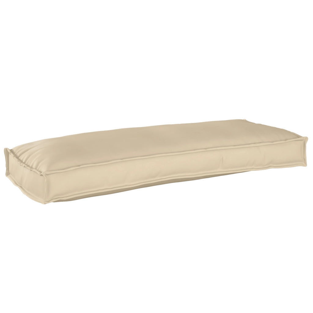Cuscino per Pallet Beige 100x40x8 cm Tessuto Oxford
