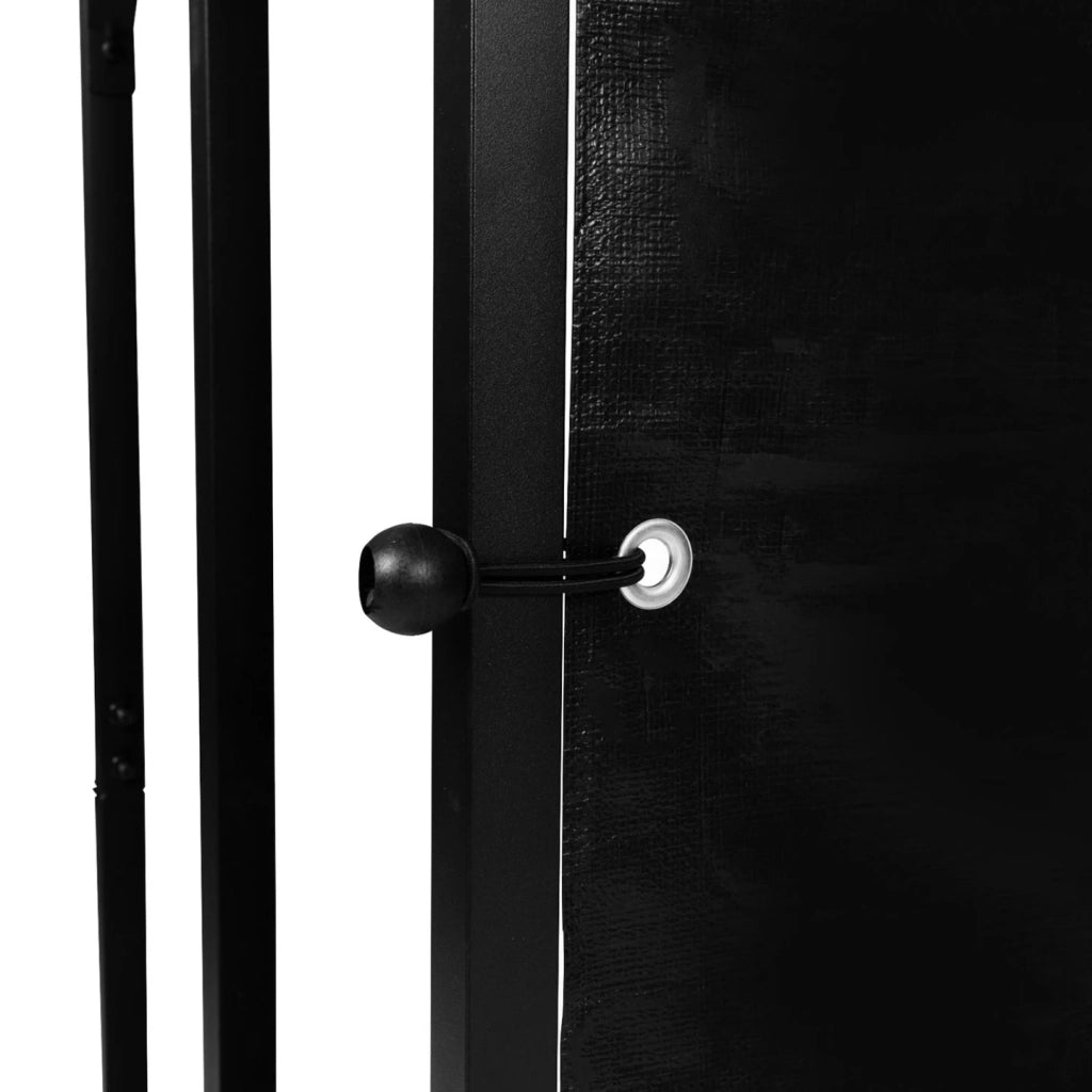IDMarket - Riparo in acciaio zincato per tronchi L. 274 cm con copertura protettiva da 150 gr