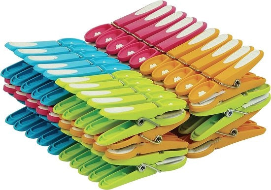 60 Wasknijpers Antiscivolo - Classificati Verde, Blu, Arancione, Rosa