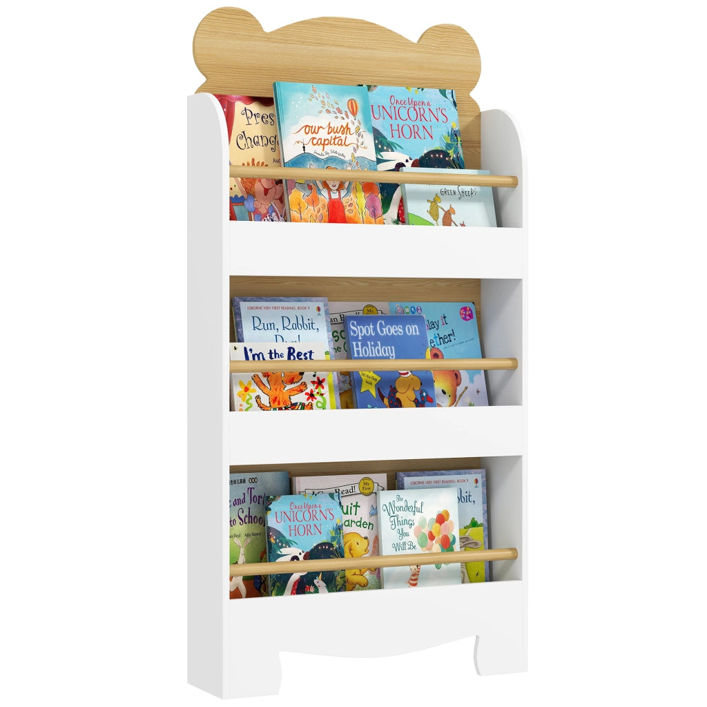 Libreria per Bambini ¨C Zephmum ¨C Legno Naturale 55x15x110cm