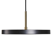 Lampadario a LED in acciaio nero stile moderno, per ufficio e sala da pranzo