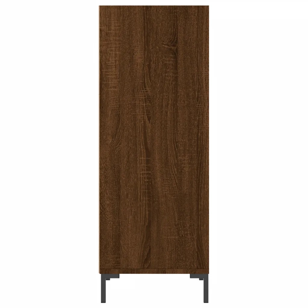 Credenza Rovere Marrone 34,5x32,5x90 cm in Legno Multistrato 828739