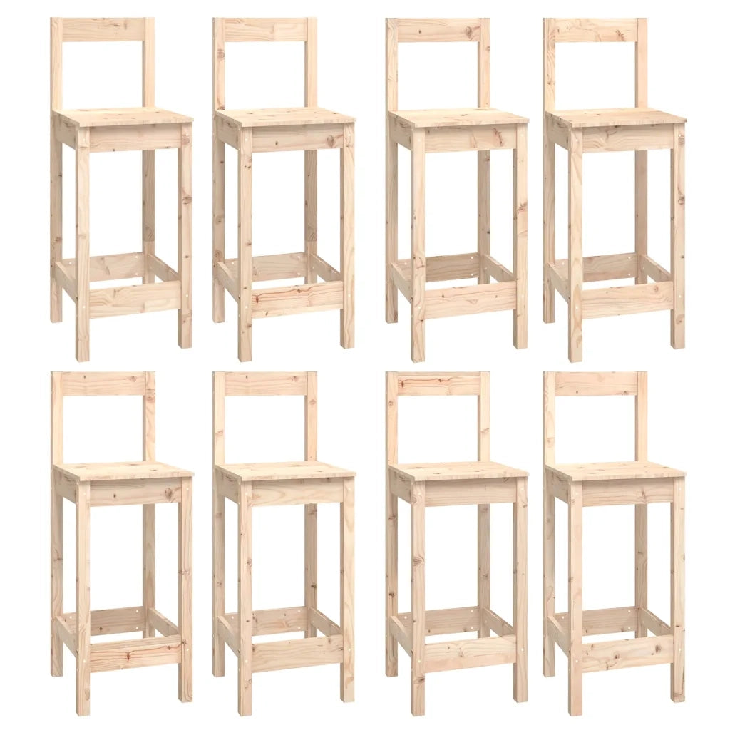 Set da Bar 9 pz in Legno Massello di Pino 3124722