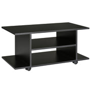 Mobile TV con ruote ¨C Minimal ¨C nero 80x40x40 cm