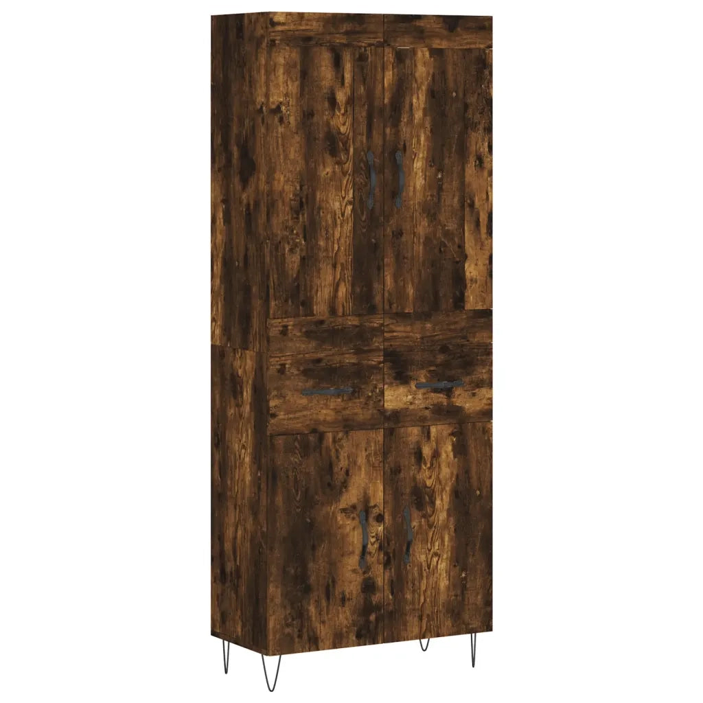 Credenza Rovere Fumo  69,5x34x180 cm in Legno Multistrato 3199910