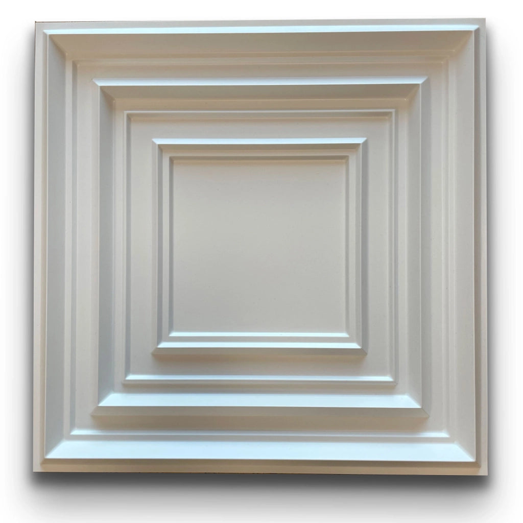 Bugna per Boiserie a parete, rivestimento a soffitto e porte in PVC 3D 50X50cm