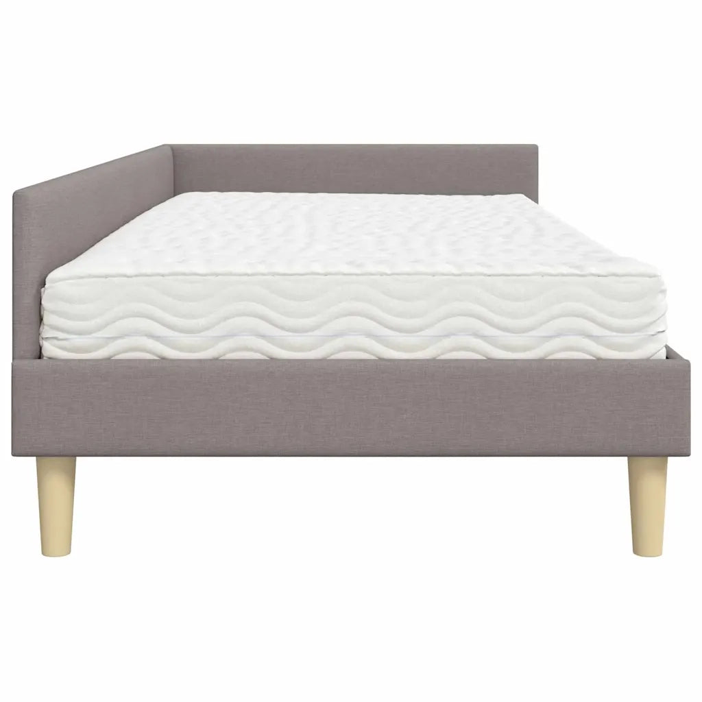 Struttura Letto Angolare con Materasso 2 pcs Talpa Tessuto