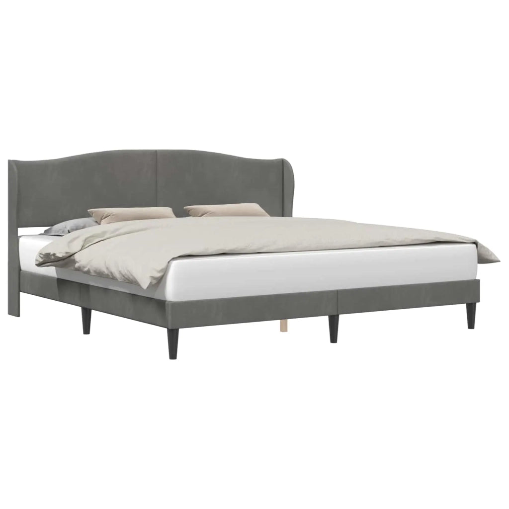 Struttura del letto Grigio Scuro 180 x 200 cm Velluto 3414693