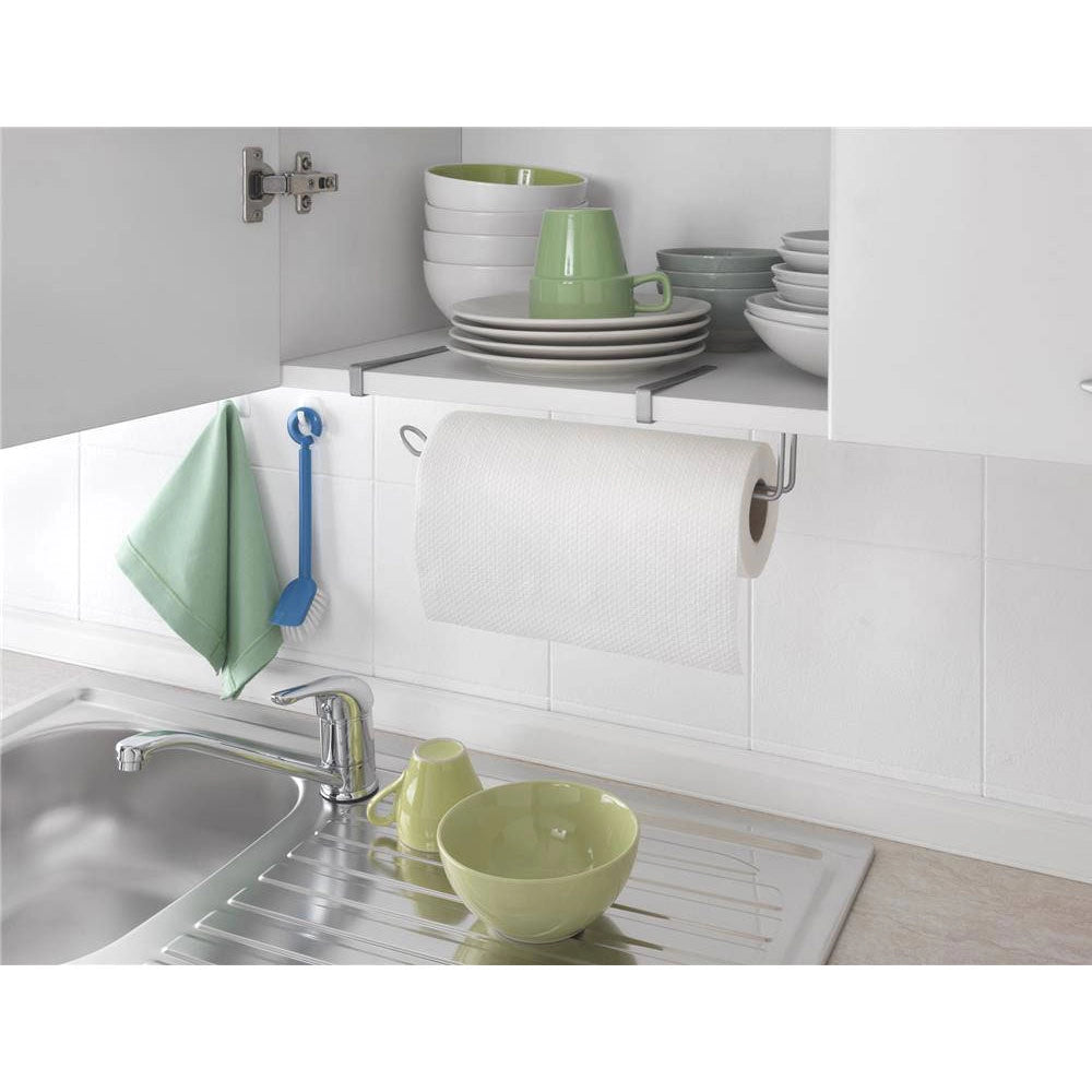 Sotto Ripiano Porta Rotolo Carta Scottex da Cucina Supporto Metaltex