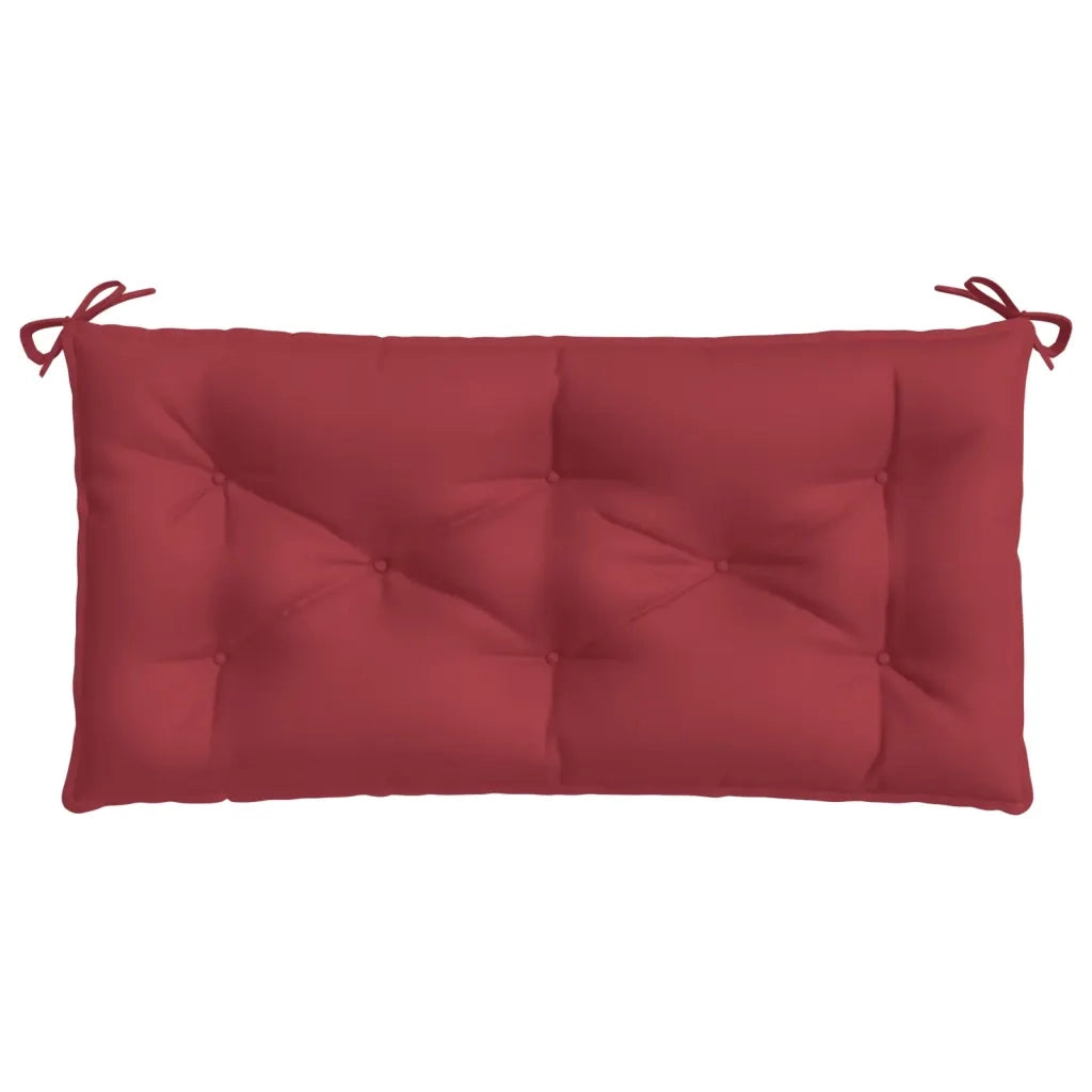 Cuscini per Panca 2 pz Rosso Vino 100x50x7cm in Tessuto Oxford 361668