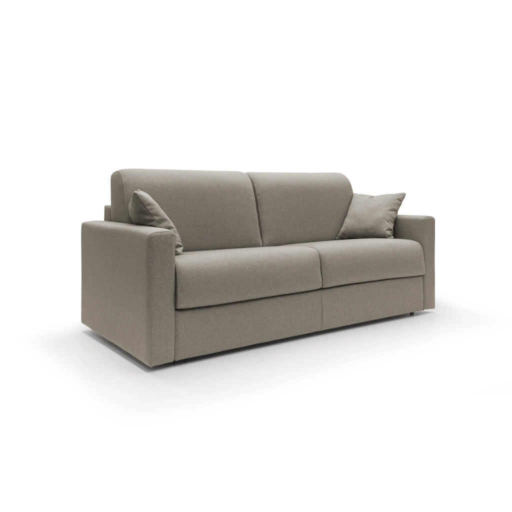 Chris Divano letto matrimoniale tessuto impermeabile 166 cm tortora
