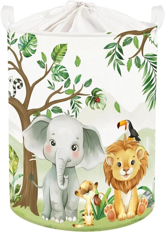 Asciugamano pieghevole per bambini - Bos dieren boomontwerp - 63 litri - Ideale per camera da letto dei bambini e bagno