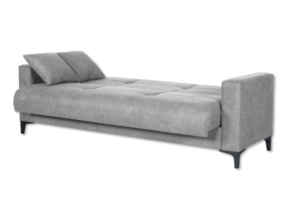 Divano Boston 3 posti tessuto grigio stone