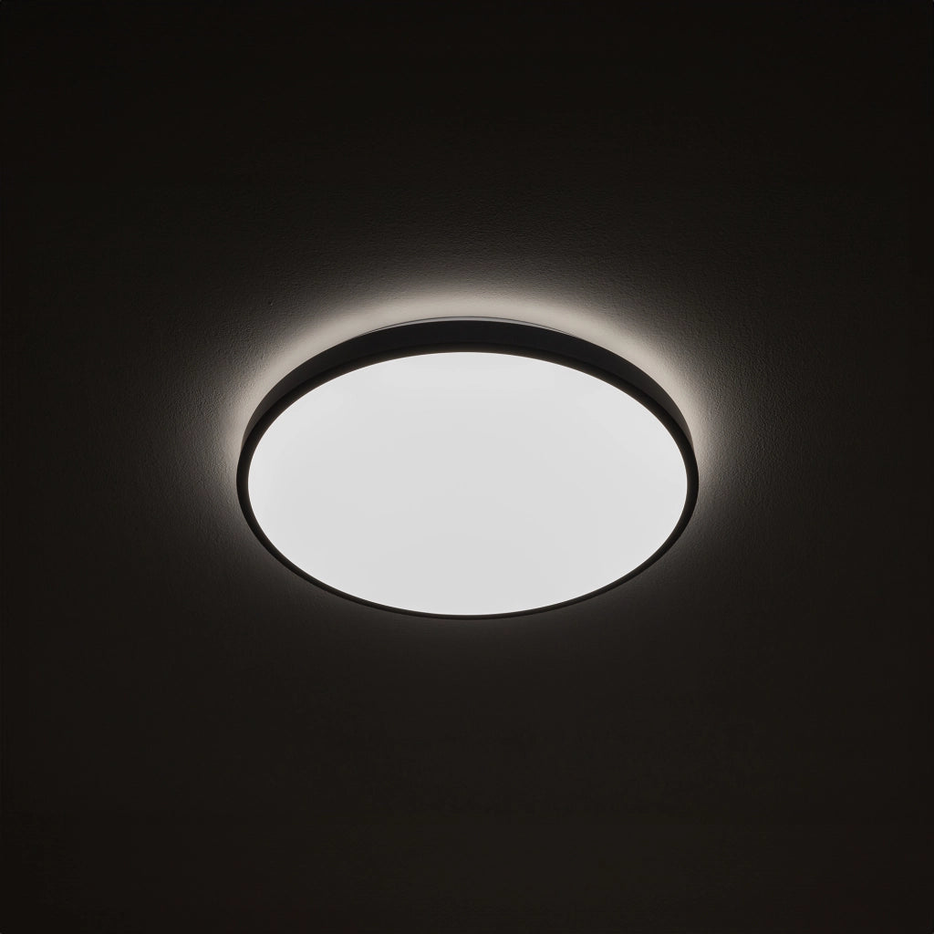 Plafoniera bagno LED Ø38,5 22W 3000K nera Agnes Nowodvorski