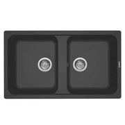 Lavello Elleci Incasso 2 vasche 86x50 Life 450 Granitek Antracite LG245059