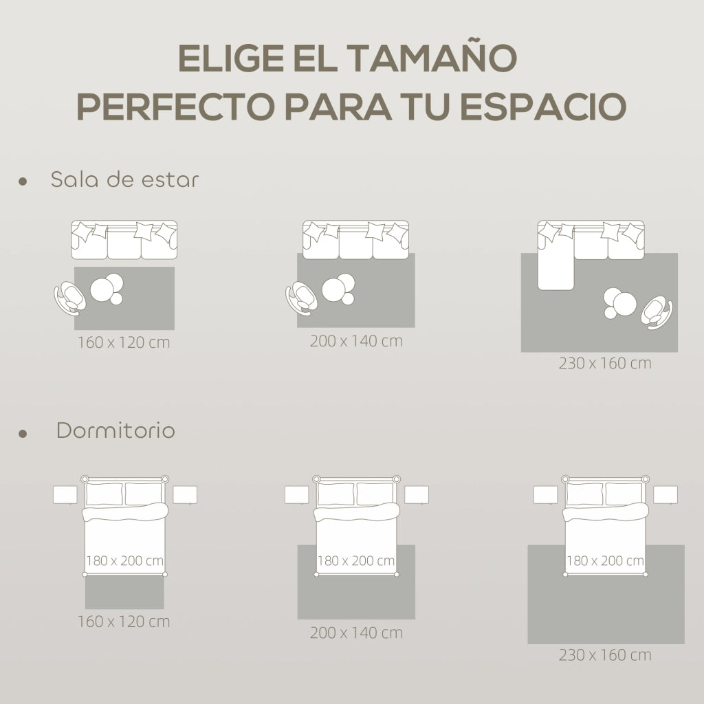 Tappeto moderno pelo corto ¨C zephmum ¨C 160x120 cm crema base antiscivolo