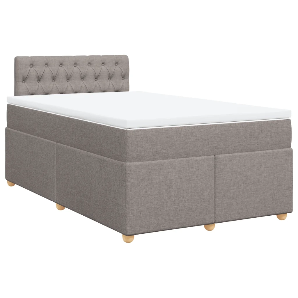 Giroletto a Molle con Materasso Tortora 120x190 cm in Tessuto 3288930