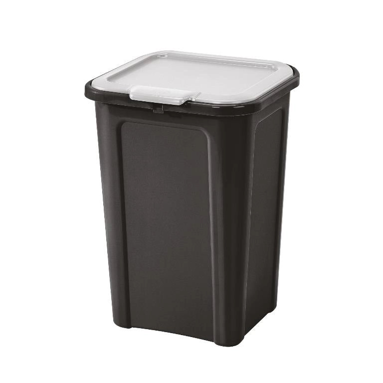Pattumiere Differenziata Bidone Cover Line Nero Bianco 44 Litri