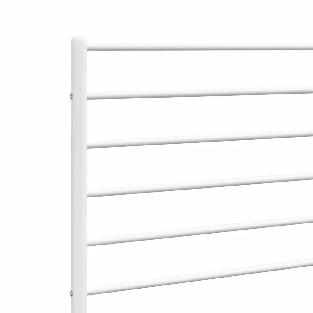 Testiera in Metallo Bianco 120 cm