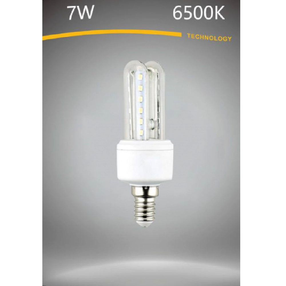 Trade Shop - Lampadina Led E14 7 W Bianco Caldo 3000k Freddo 6500k Naturale 4000k 2u-02t - -bianco Freddo      -