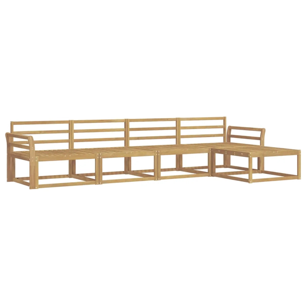 Set di divani da esterno 5 pcs Bianco 333 x 162,5 x 73 cm 3386303