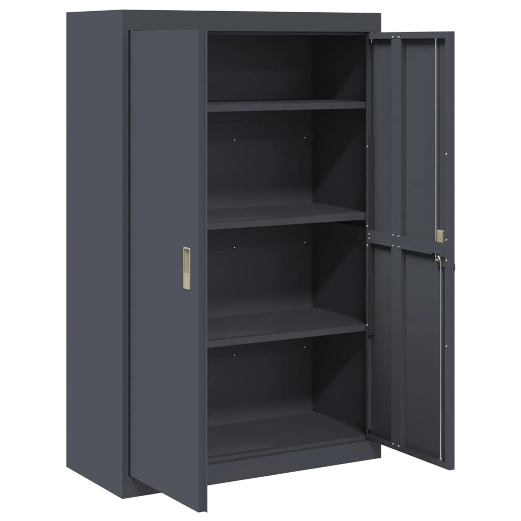 Armadio Antracite 90 x 40 x 140 cm Acciaio