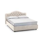 Letto Matrimoniale Alfer, Letto Matrimoniale Materasso Incluso Made in Italy, Beige