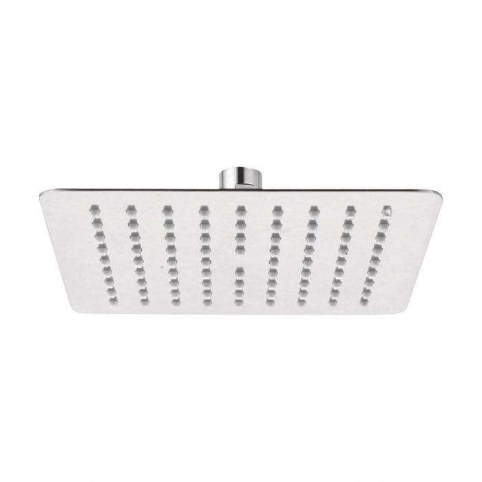 Soffione doccia in acciaio inox ultrapiatto quadrato da 40 cm