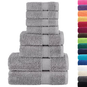 Set ASciugamani SOLUND 8 pz | Teli per bagno Grigio 600 gsm