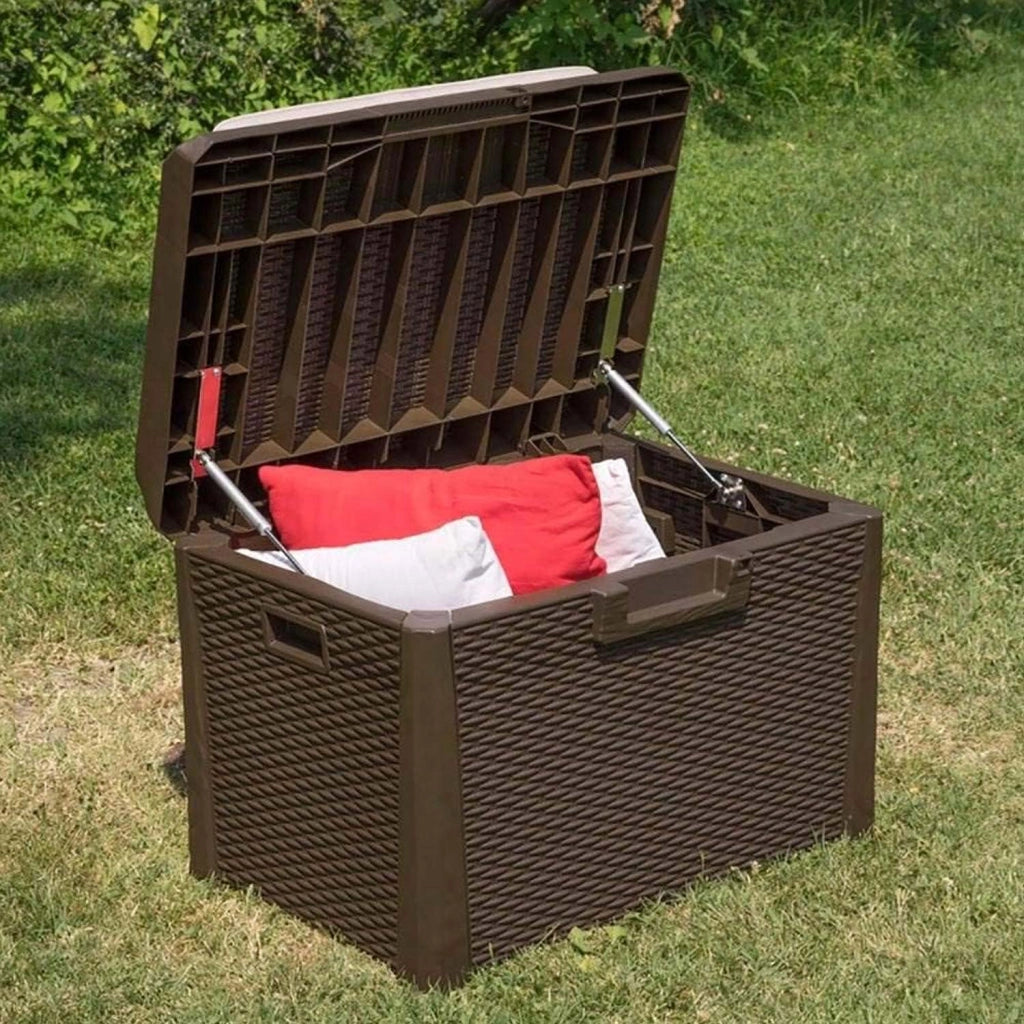 Toomax Baule Esterno 125L con Ruote Santorini Marrone