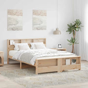 vidaXL Struttura del letto Marrone 150 x 200 cm Legno di pino massello