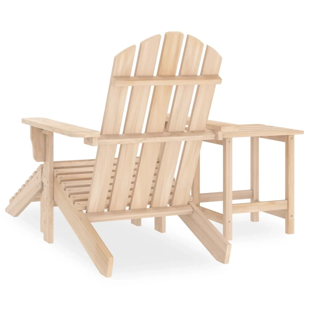 Sedia da giardino Adirondack con poggiapiedi e tavolo in abete 02_0013328