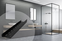 Mensola Da Bagno Sf04 60cm Black Matt