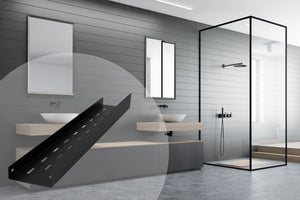 Mensola Da Bagno Sf04 60cm Black Matt