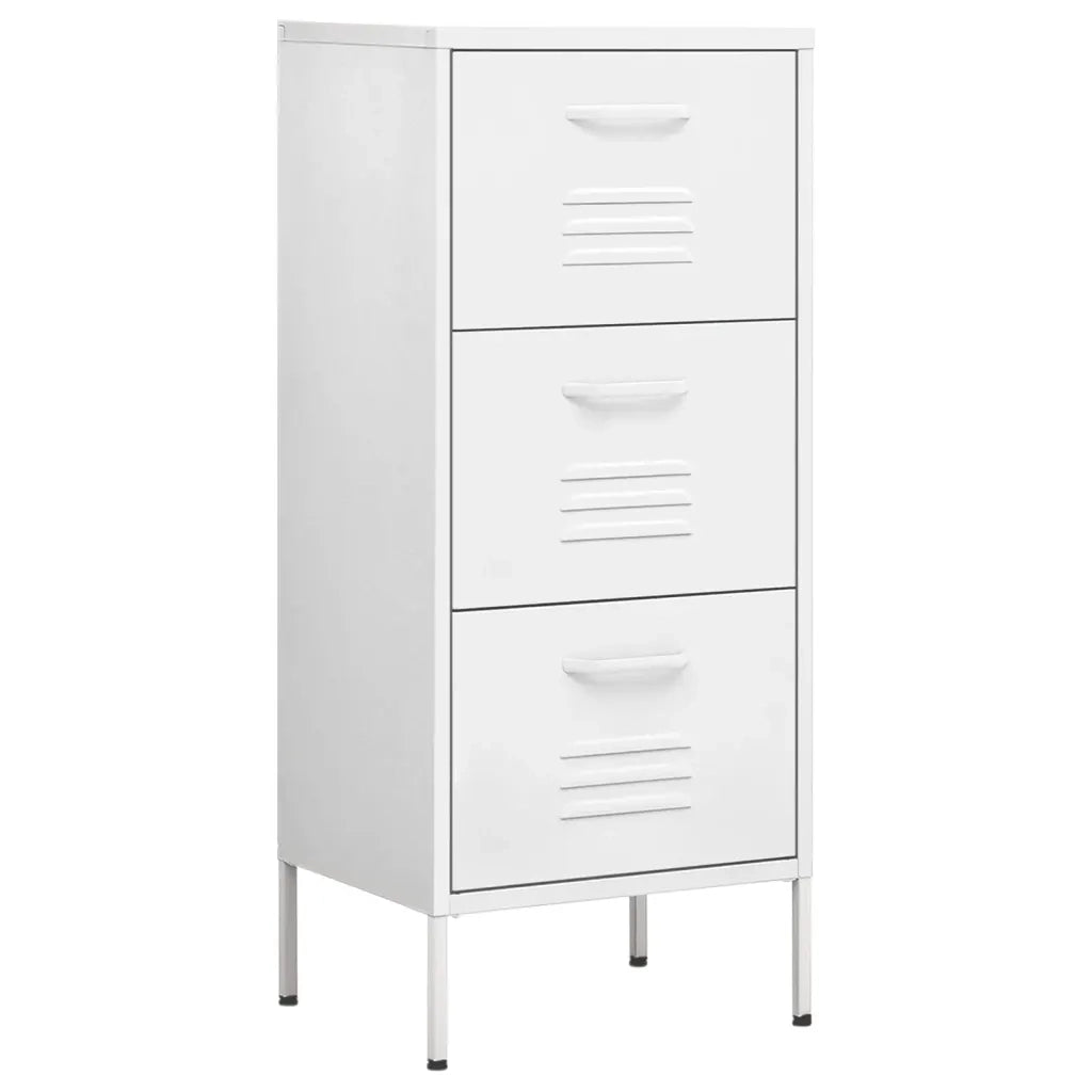 Armadietto Bianco 42,5x35x101,5 cm in Acciaio 336188