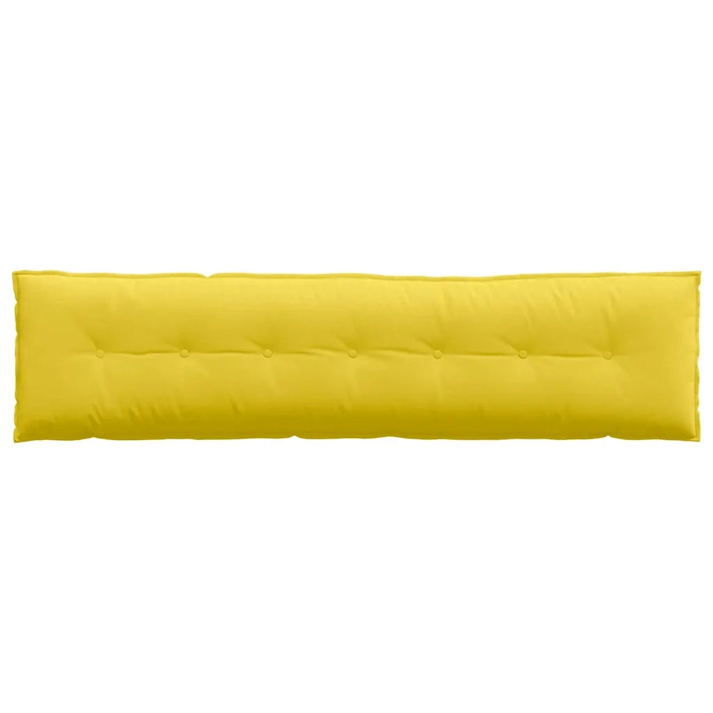 Cuscino per Schiena Giallo Chiaro 200 x 19 x 50 cm Tessuto 42014968